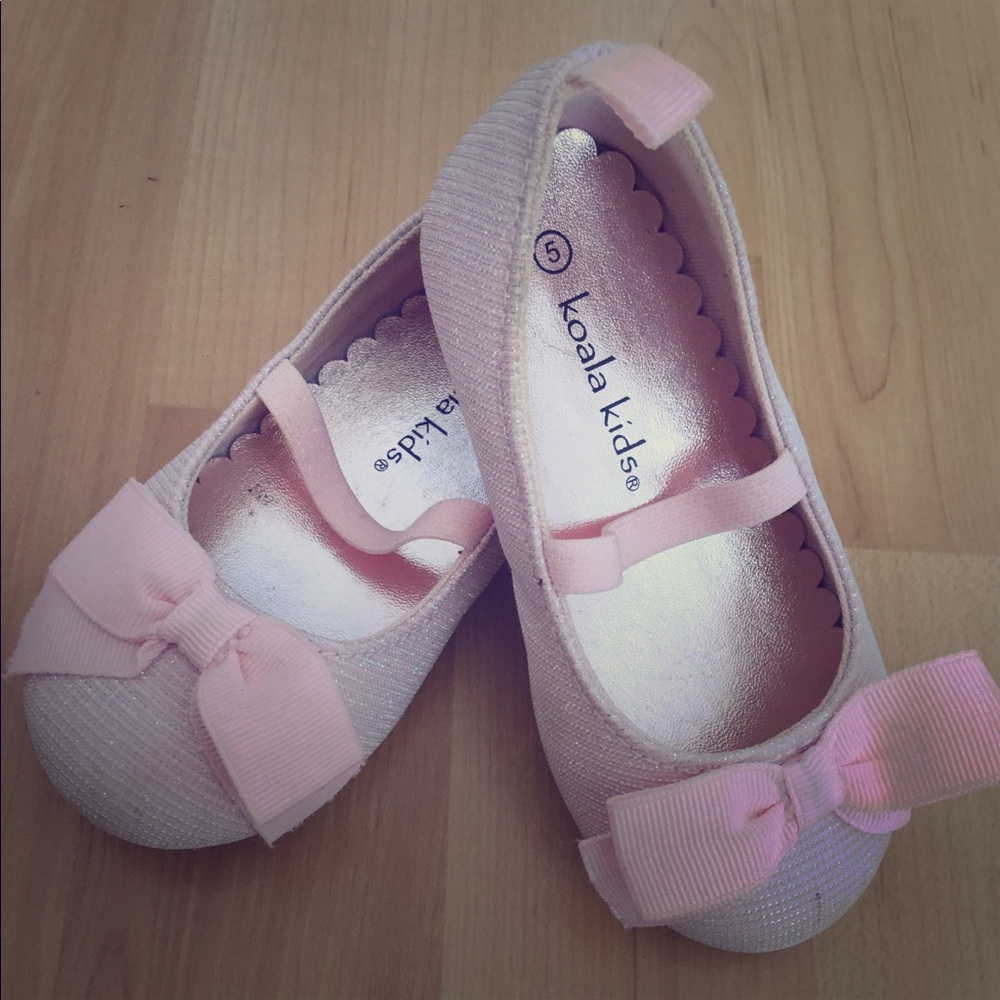 Pink beautiful ballet flats  flower girls